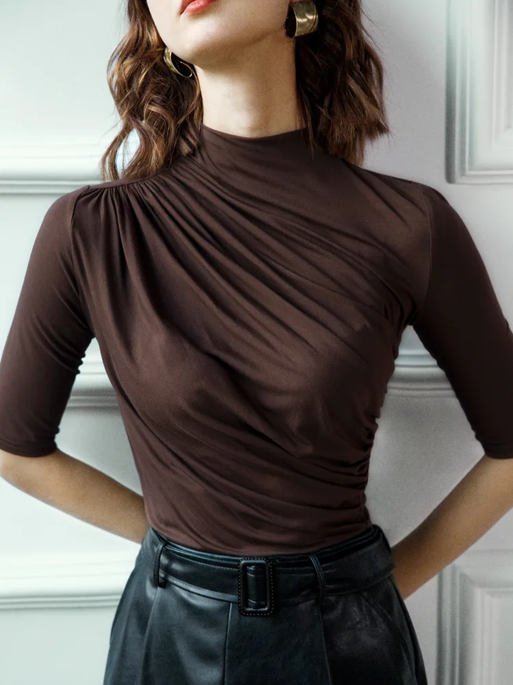 

2021 New Arrival Sports Top Women's Running Workout Fitness Yoga Wear Short Midriff-Baring Loose Breathable Short Sleeve T-Shirt