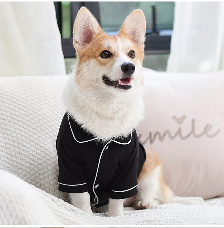 

Одежда для собак, пижамы для щенков, кошек, Весенняя летняя одежда, рубашка для питомцев, мягкая удобная одежда, удобные пластиковые XS-XL