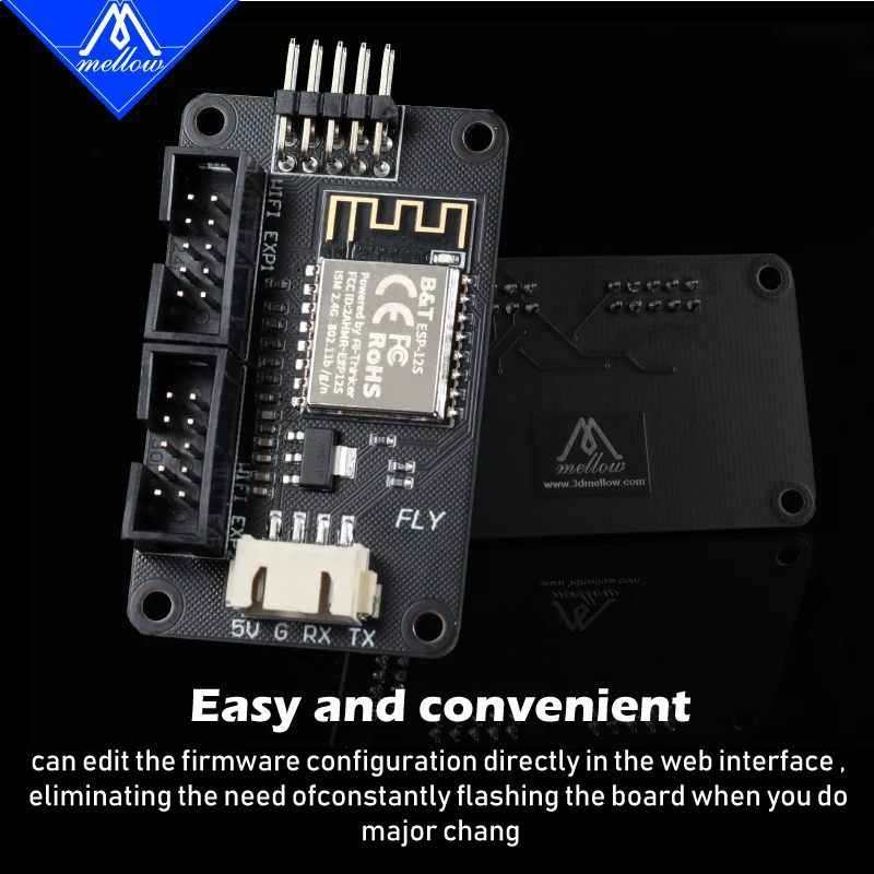 

Mellow FLY Wifi V1.0 Module Expansion Board RepRap Duet Firmware For SKR V1.3 SKR V1.4 Turbo MKS SGen L v1.0 3D Printer Parts