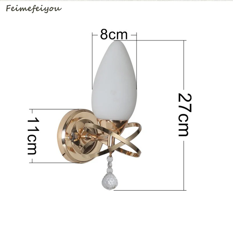 

feimefeiyou NEW Nordic study lamp American simple children's room bedroom LED single head bedside lamp living room wall lamp