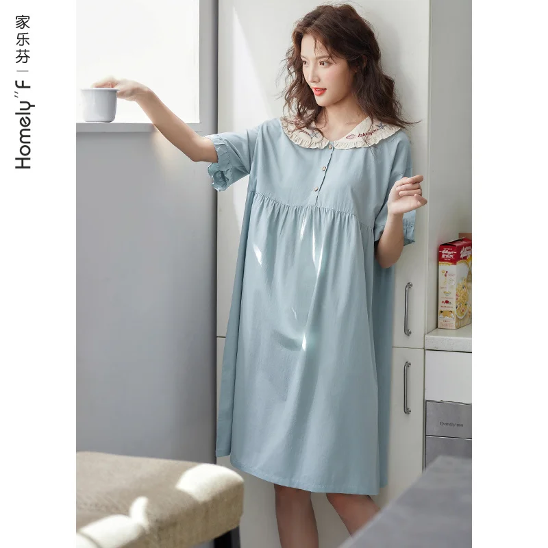 Ночная рубашка женская пижама летняя тонкая из модала хлопка Шелка Милая