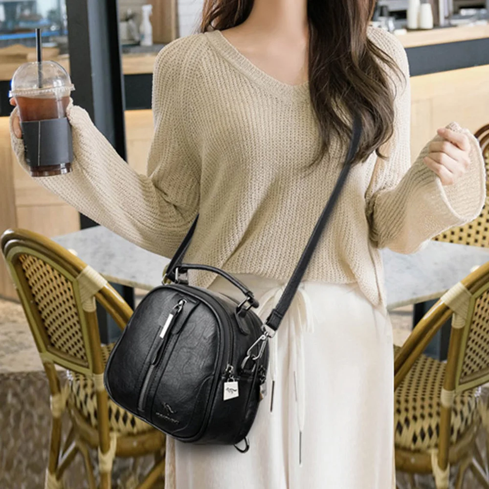 

NEW Mini Backpack Women Shoulderl Bags for Teenage Girls Vintage Leather Backpack Mochila Mujer Travel Back Pack Sac A Dos Femme