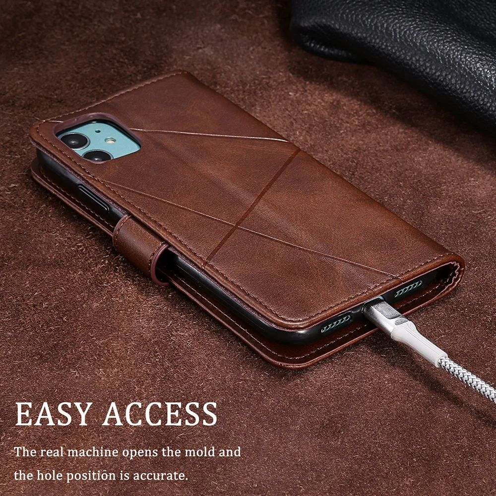 Двойной Цвет флип кожаный Телефон Сумка Чехол для айфона 6 7 6S плюс 5 5S SE слотов