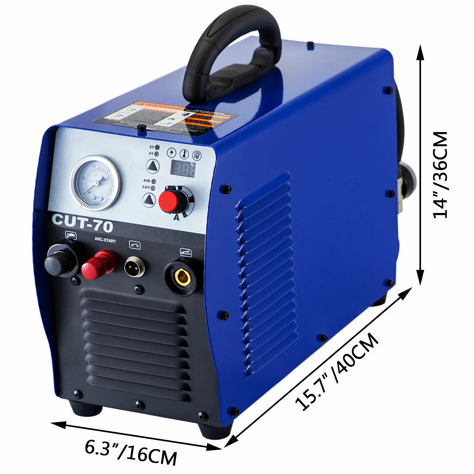 

VEVOR 70A 80Amps Non-Touch Pilot Arc Plasma Cutter 220V Digital Portable Welding Machine Steel Copper Max Cutting Thickness 40mm