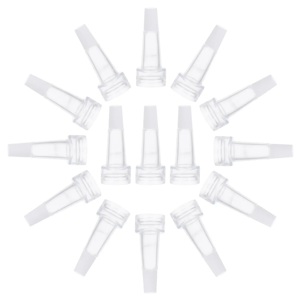 

100Pcs Vial Bottles Essence Liquid Bottles Caps Transparent Caps
