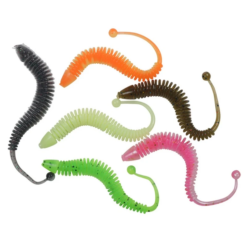 6 шт. искусственная Мягкая приманка для рыбалки 80 мм | Спорт и развлечения