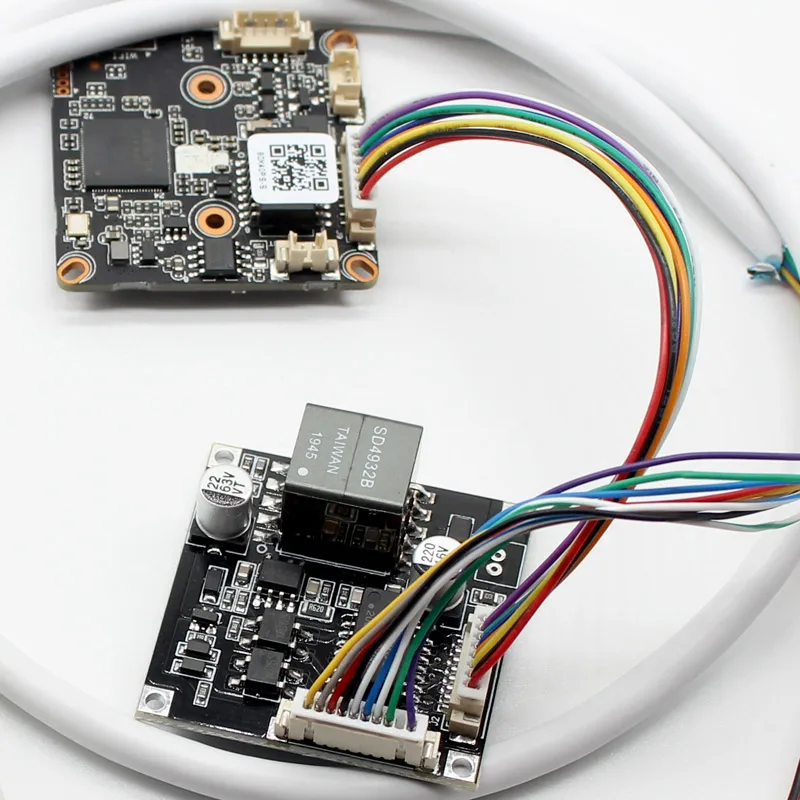 Вход 48 в 38*38 мм cctv ip камера poe Модуль PCB выход платы DC12V с кабелем | Безопасность и