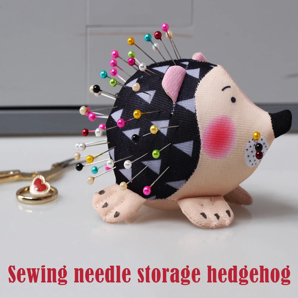 

Cute Hedgehogs Shape Pin Cushion Soft Fabric DIY Handmade Stitch Patchworks Needlework Accessory SUB Sale