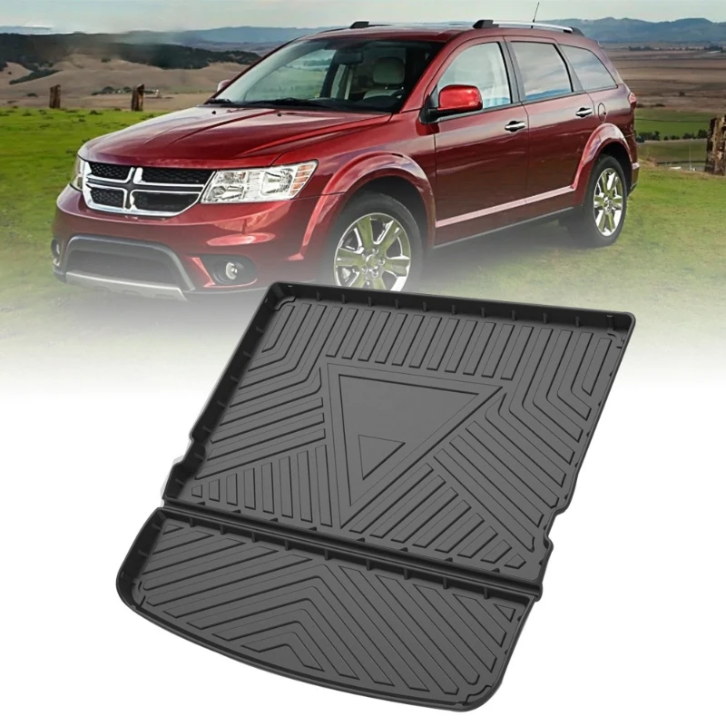 

Коврик для багажника из ТПЭ для Dodge Journey 2009 2010 2011-2020 автомобильный водонепроницаемый Нескользящий Резиновый 3D подкладка для груза аксессуар...