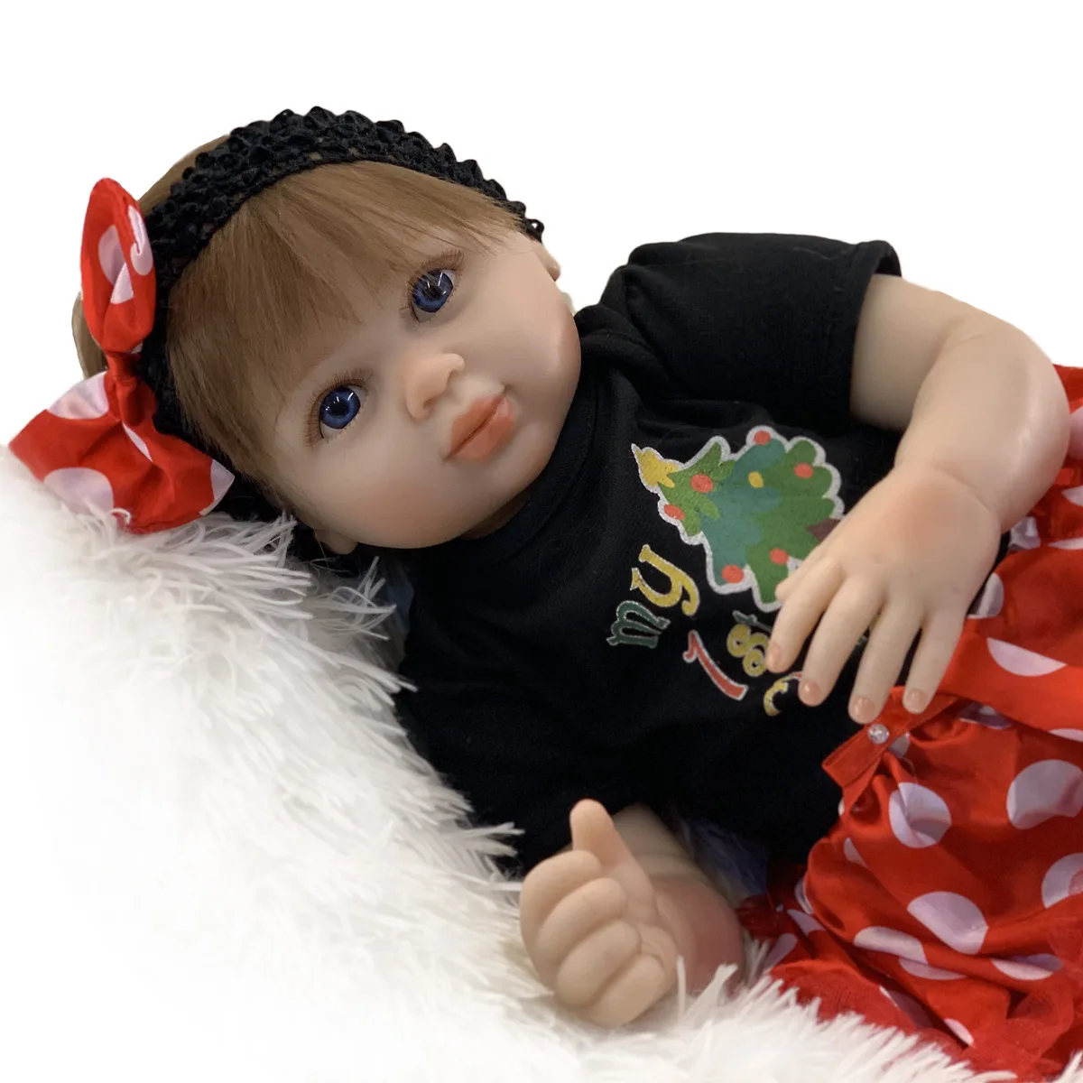 

45cm Reborn Baby Reborn Baby Doll Kit Reborn Toys Reborn Doll Bebe Reborn Vinyl with Clothing New Born Baby Items