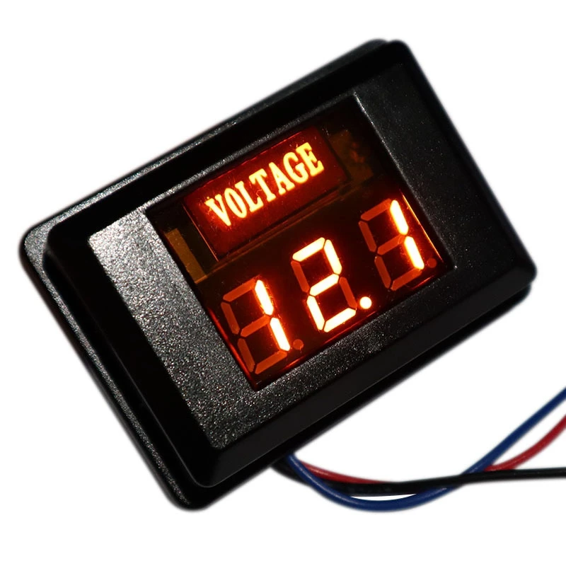 

Automobile Battery Voltmeter DC LED Digital Display 12V Voltmeter Detector for Motorcycle, RV and Yacht