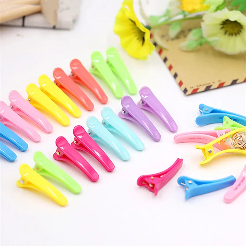

50pcs Acrylic Kid Hairpins Hair Clips Children's Duckbill Bobby Pins Accessories For DIY Jewelry Making Hair Findings Wholesale