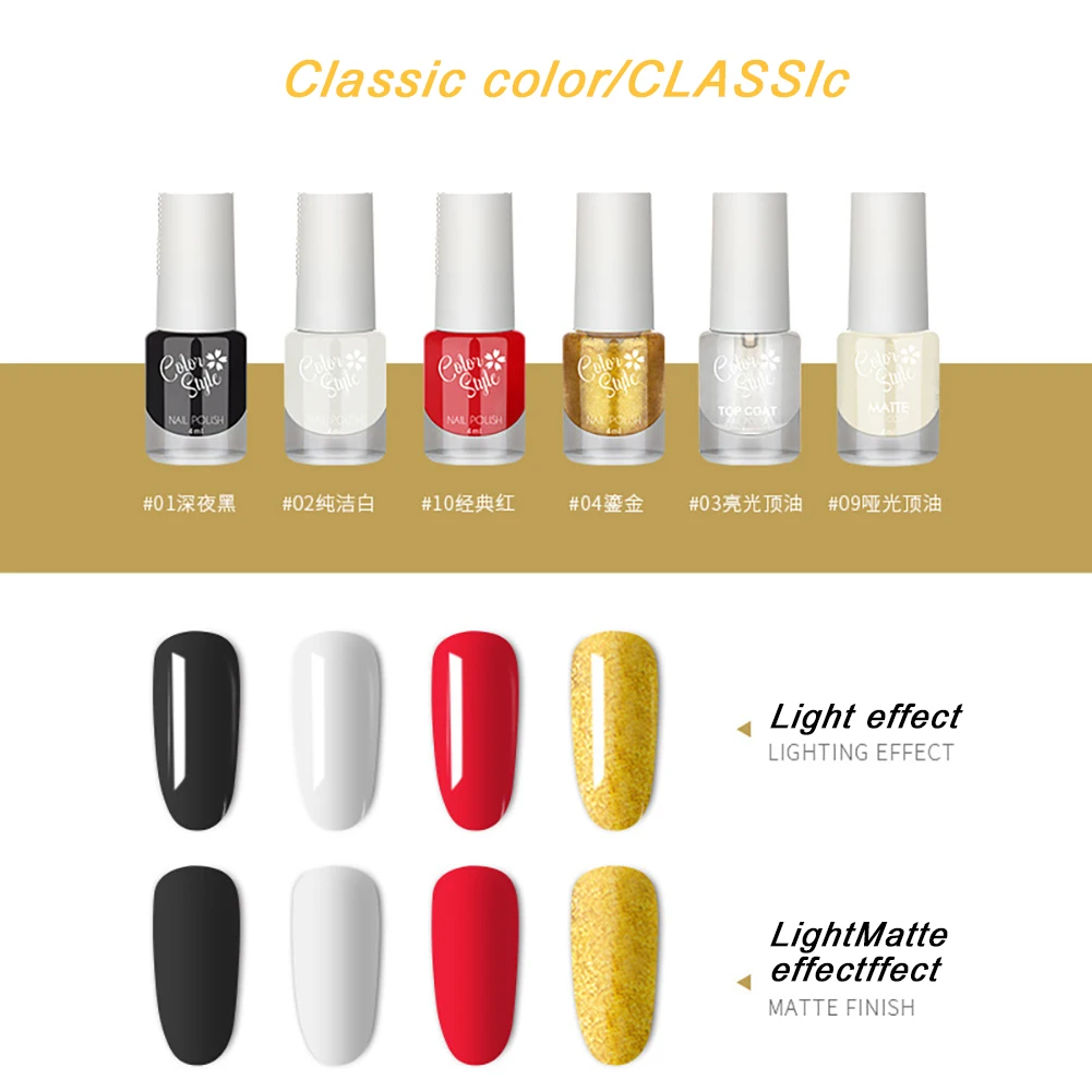 

6PC Glitter Mattee Nail Gel Nail Polish Set Glitter Sequins Soak Off Varnish Colorful Nail Gel Polish Nail Art Polish Fast Dry