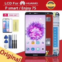 5 65 original lcd display for huawei p smart lcd touch screen digitizer assembly for huawei enjoy 7s for fig lx1 replacement