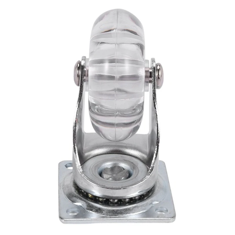 5 шт. прозрачных колес из полиуретана для мебели с универсальной тихой подвижностью для детских автомобилей, офисных кресел с подвижными колесами.