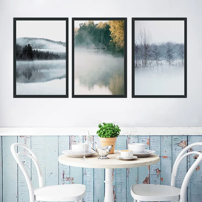 Новые простые настенные картины в китайском стиле Безрамная картина ядро для