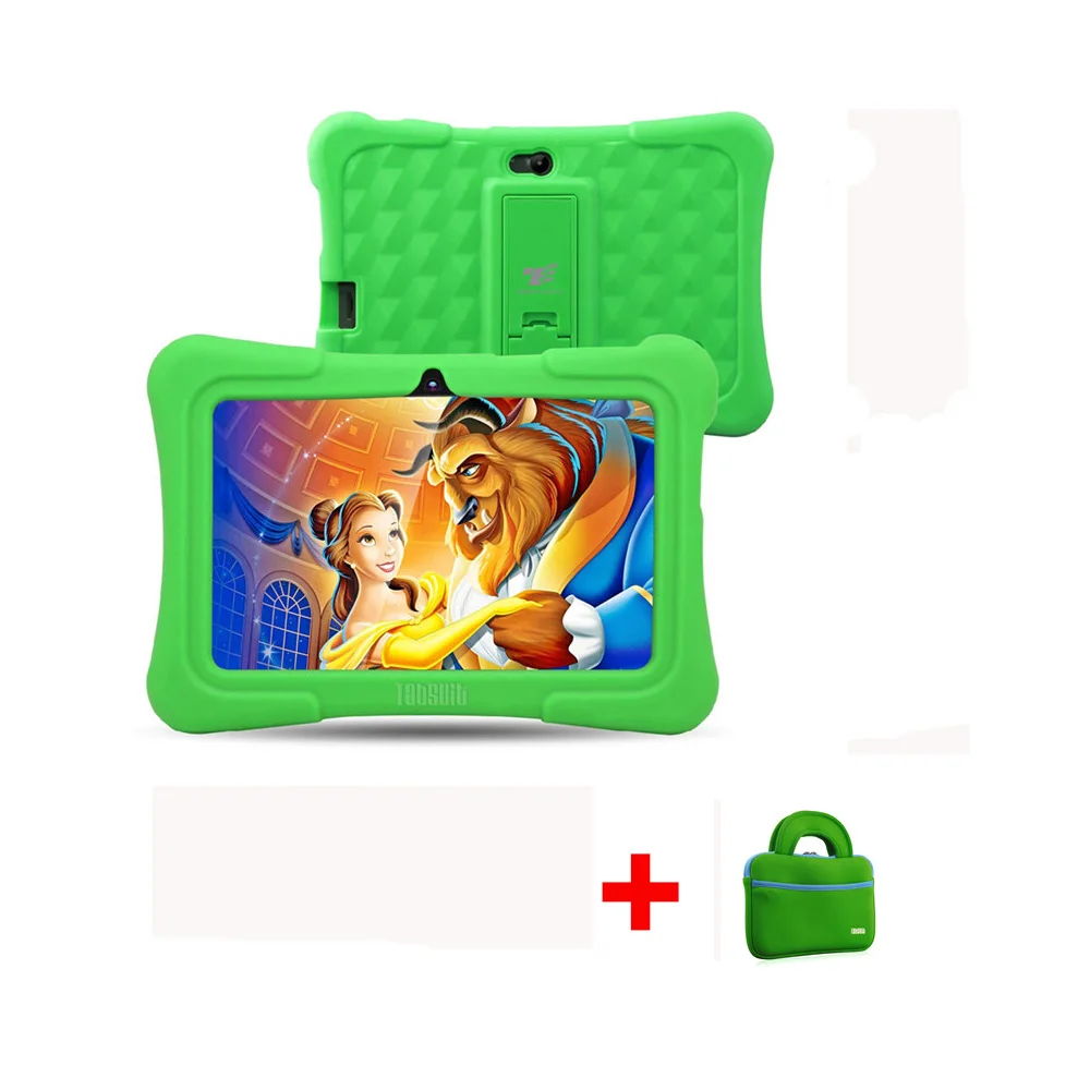 Dragon Touch Y88X Plus, 7 дюймов, детский планшет, для детей, 16 ГБ, четырехъядерный, Android 8,1+, сумка для планшета+ защита экрана, подарки для детей - Комплект: Комплект 2
