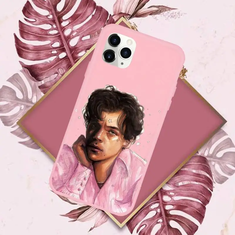 

Harry Styles Fine Line Phone Case Pink Candy Color for iPhone 11 12 mini pro XS MAX 8 7 6 6S Plus X SE 2020 XR