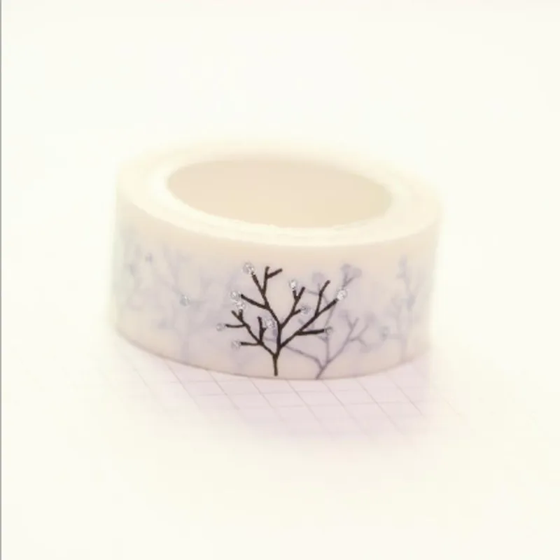 1 шт. черно белая текстурированная бумага васи лента Серебряная маленькая свежая