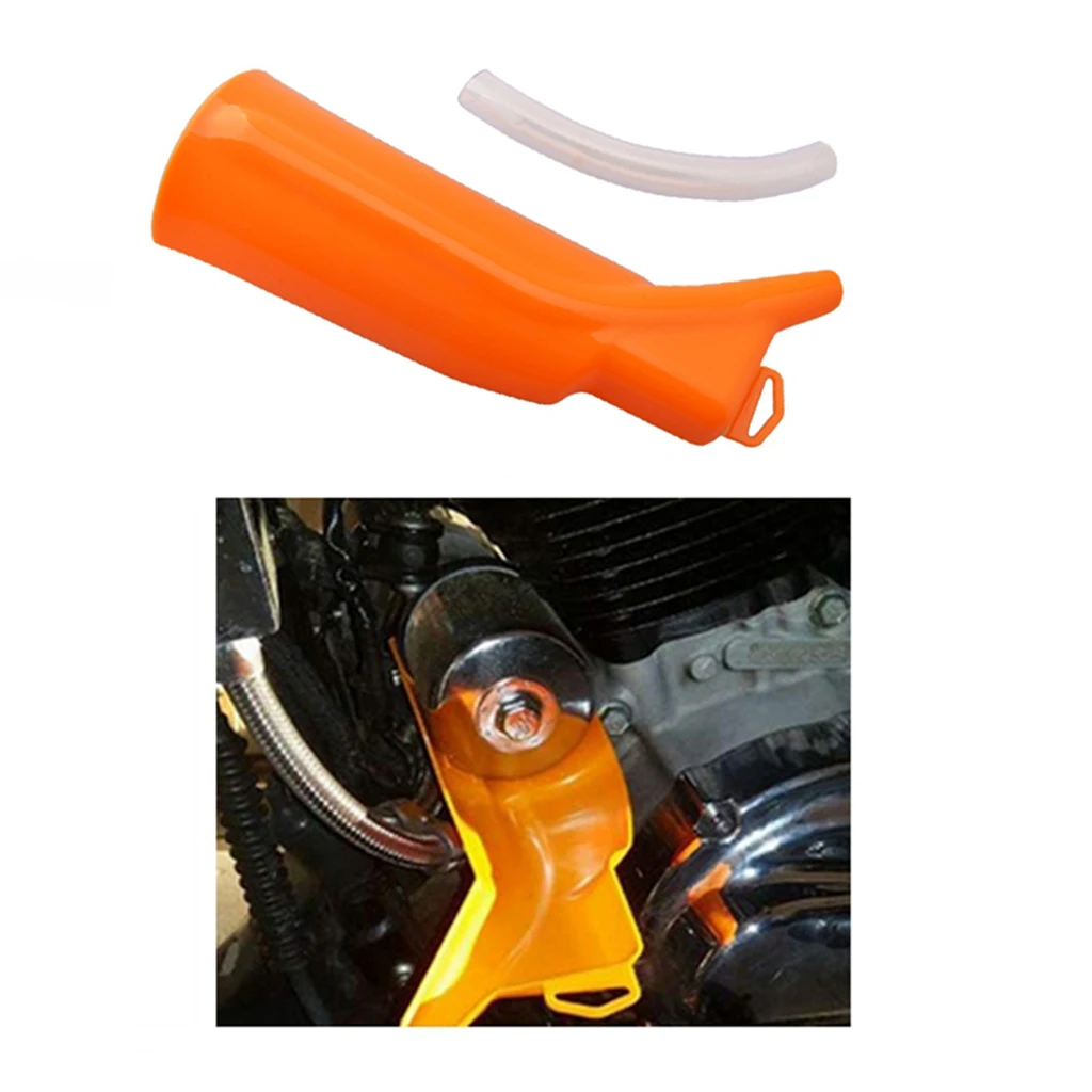 

Orange Large High Strength Long Mouth Motorcycle Oil Gas Petrol Fill Funnel