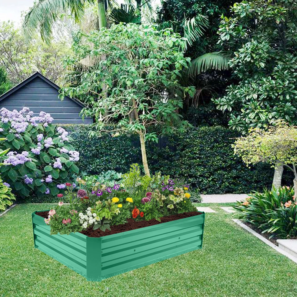 

Home Gardening Railing 122*92*31Cm Wrought Iron Planter Green Railings Garden Practical Items