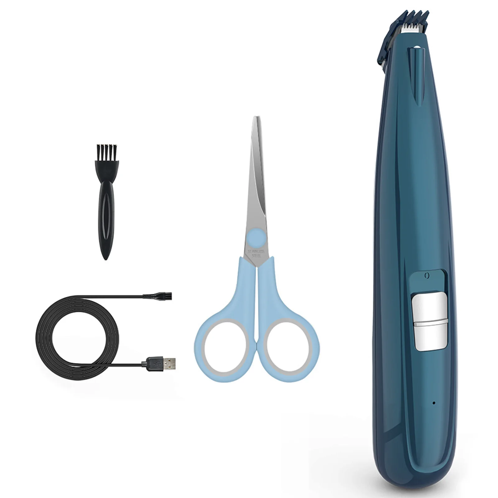 

4 Hours Pet Foot Trimmer Set LED USB Low Noise Safe Professional Dog Paw Hair Shaver Trimmer Kits For Cats Dogs well made