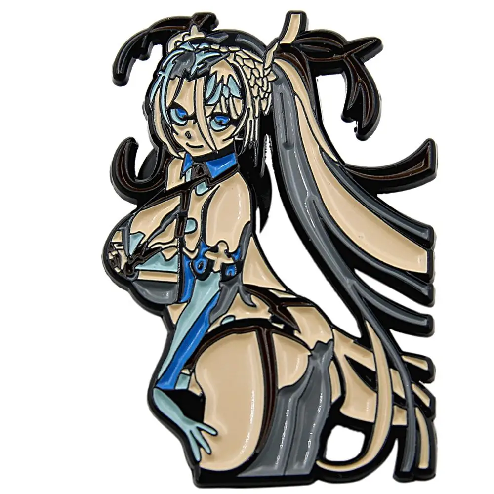 Ahegao Waifu Sexy Anime Girl Ecchi Hentai Hard Enamel Lapel Pin Badge Brooch | Brooches