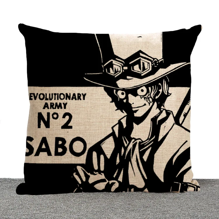 Женская Популярная Аниме One Piece Luffy Ace Zoro Стильная красивая квадратная наволочка