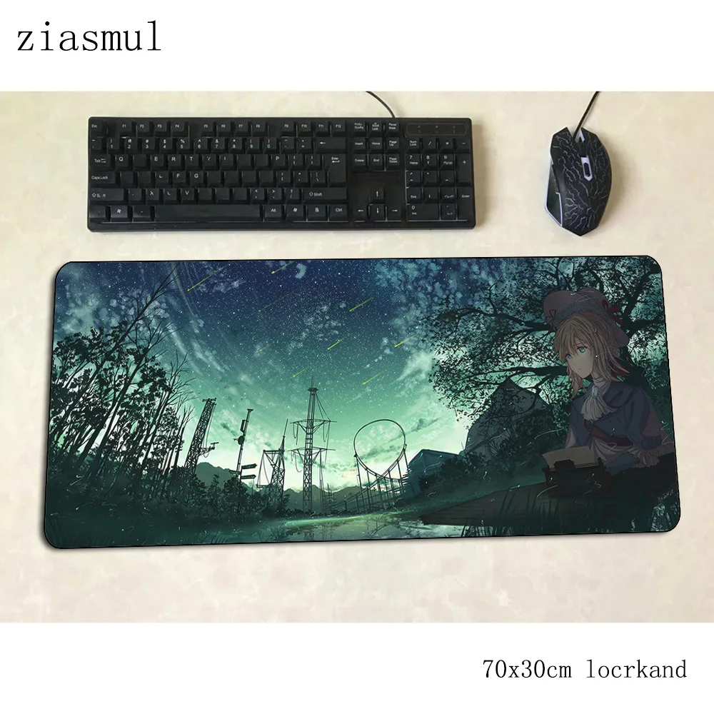Фиолетовый evergarden коврик для мыши 70x30 см игровой коврик для мыши esports офисный коврик для ноутбука Настольный коврик locrkand padmouse игры pc геймерские коврики