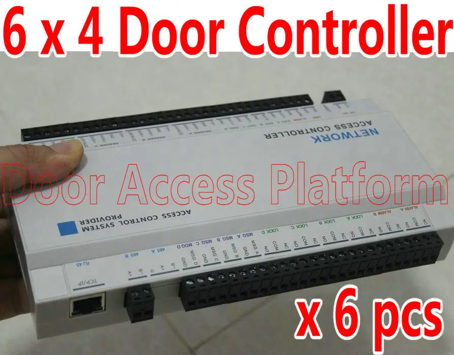 1 заказ = 6 шт. 4 контроллера управления доступом к дверям панель через Интернет +