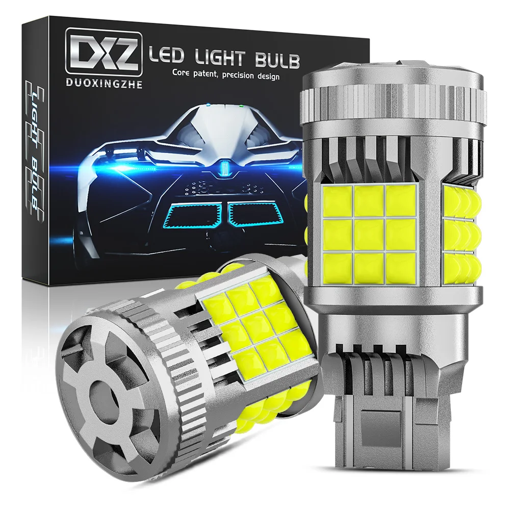 

DXZ 2pcs 1156 S25 BA15S BAU15S P21W T20 7440 LED Bulb Canbus 36SMD 1200LM 24W 12V Car Turn Reverse Brake Light Auto Signal Lamp