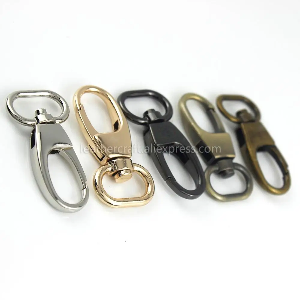 Металлическая защелка с зажимом для крючка пряжка овальная кожаного