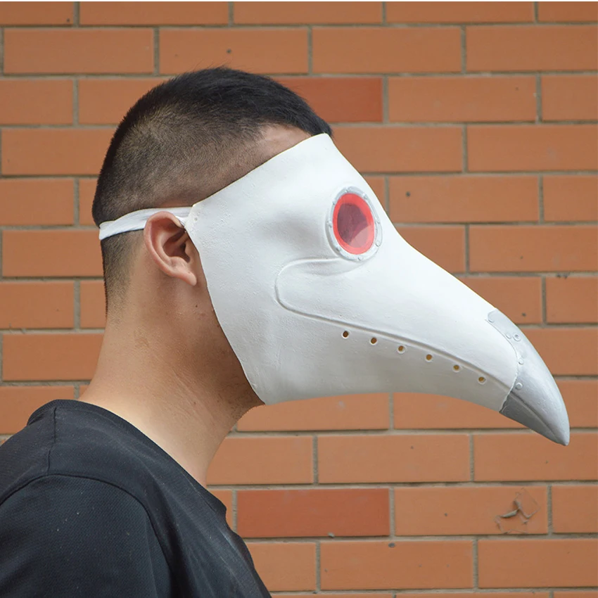 Маска Чумного доктора латекс паровой панков маска на Хэллоуин с птица Косплэй