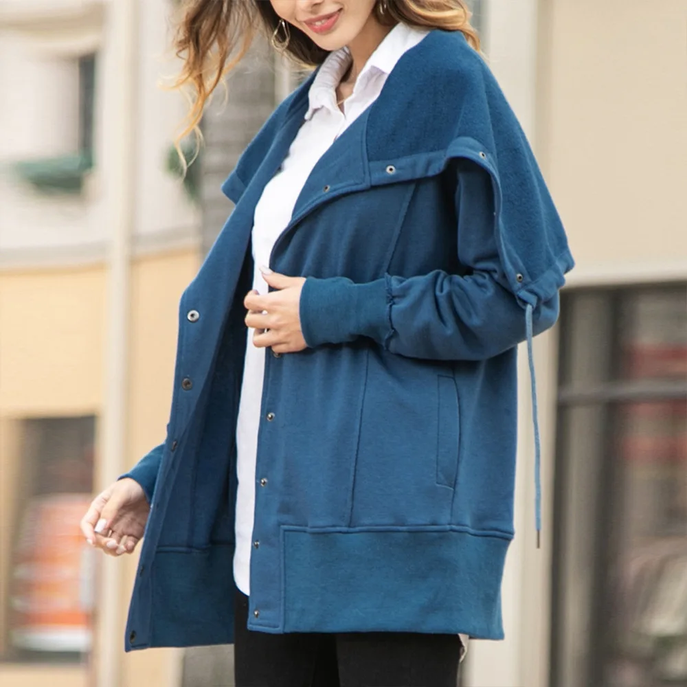

2020 New Autumn Winter Loose Casual Coat Four-Button Decorative Sweater Jacket Fashion Casual Comfortable Jacket S-3XL