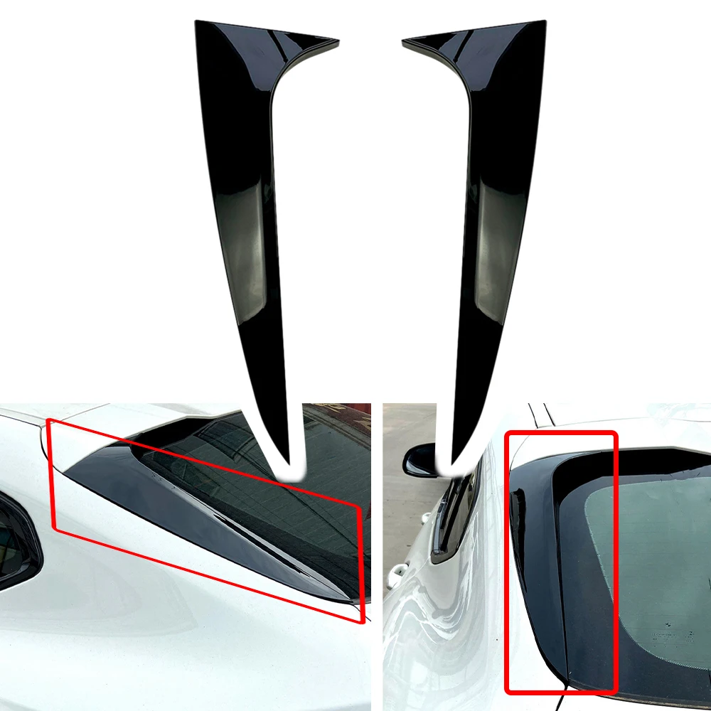 

Для BMW X4 G02 2019 2020 заднее окно боковое крыло крыша Стикеры для спойлера отделка крышка глянцевый черный