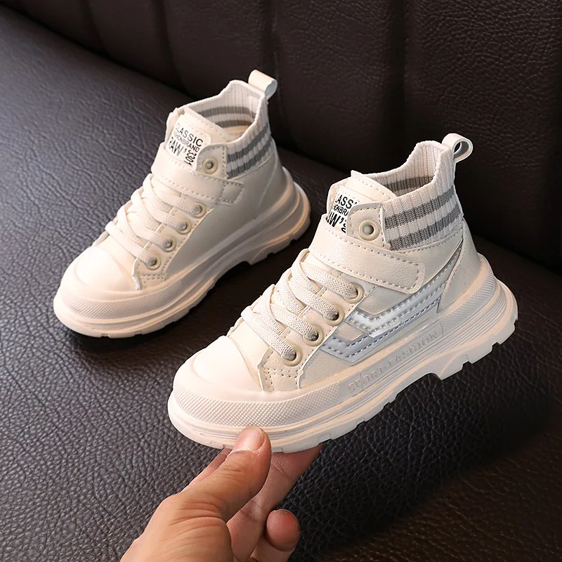 

2021 Autumn Winter Children Sneakers Martin Boots Kids Shoes Boys Girls Snow Boots Casual Shoes Girls Boys Plush Fashion Boots