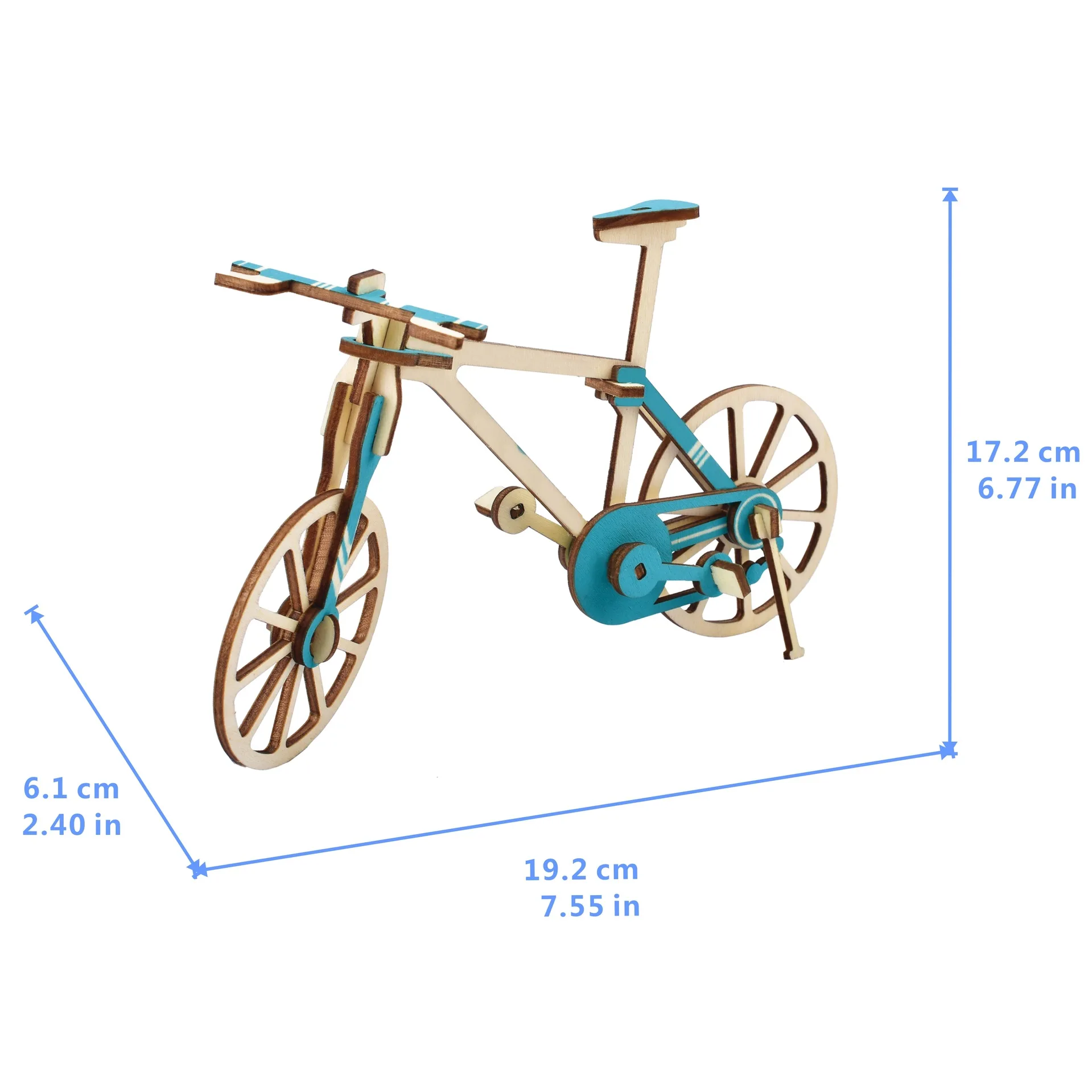 Лучшие продажи небольшой велосипед лазерной резки деревянный трехмерный зигзаг