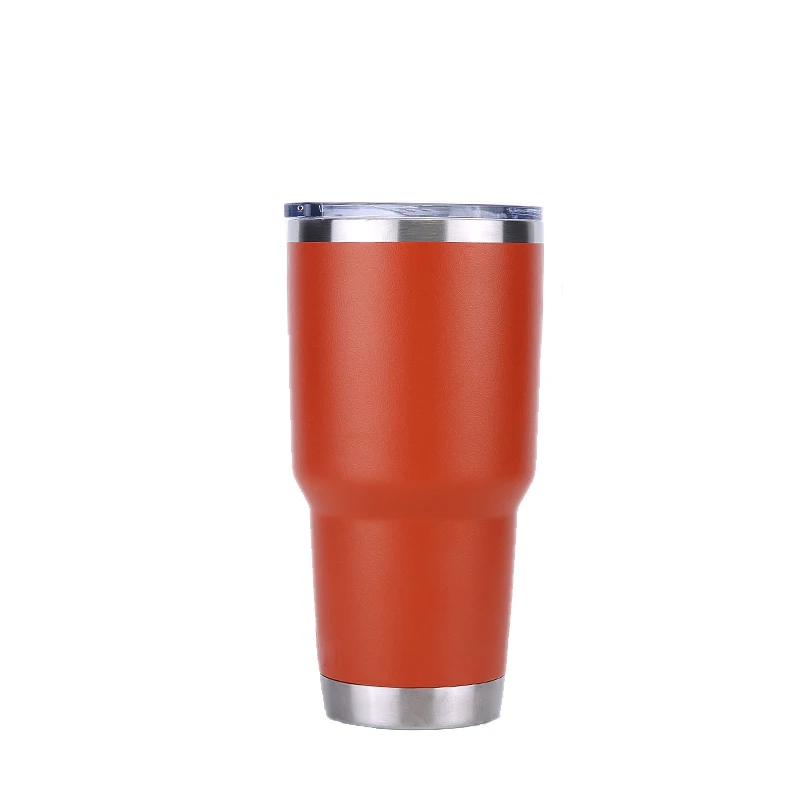 30 oz orange Персонализированная отделка любые логотипы имя подарок на день рождения тумблер дорожная кружка бутылка для воды Термос кофейные кружки - Цвет: 30 oz orange