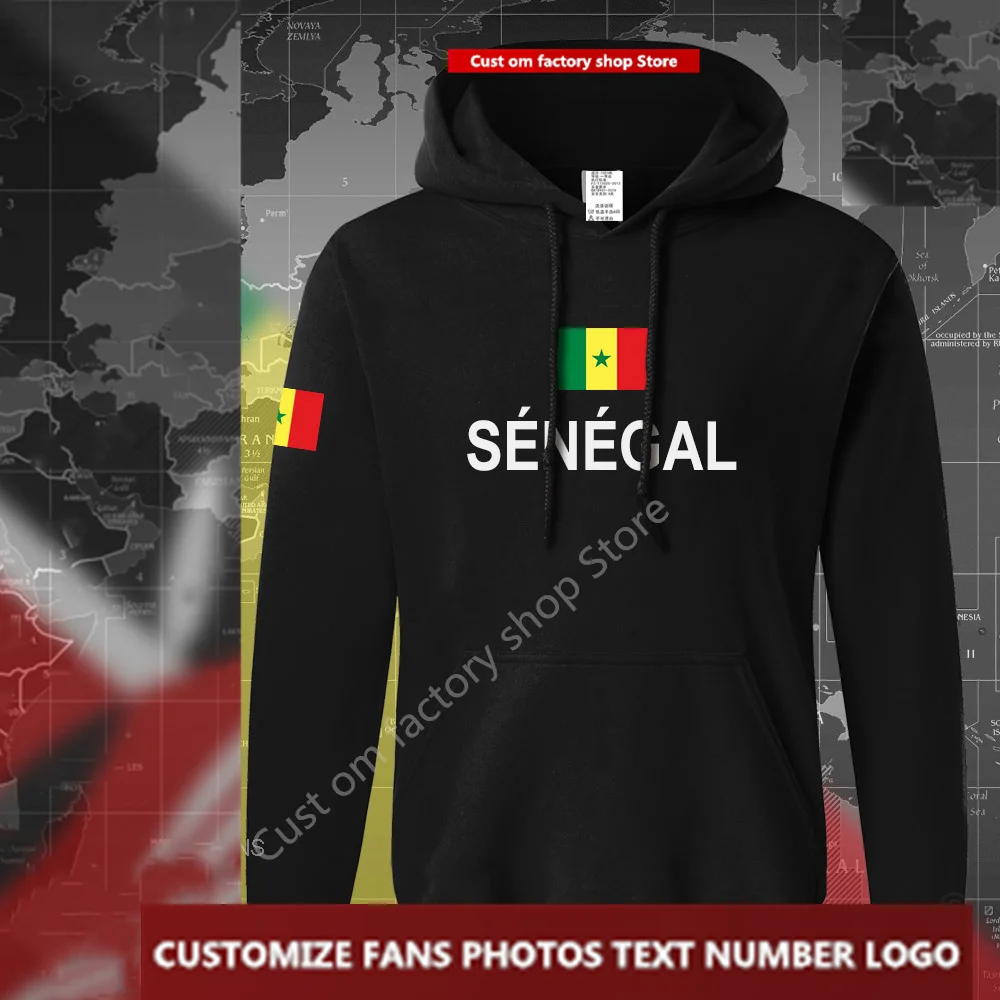 

Senegal SEN hoodie men sweatshirt Custom Jersey Fans DIY Name Men Women High Street Fashion Hip Hop Loose Casual Hoodies
