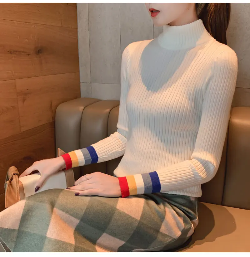 Новинка 2015 года сезон осень-зима водолазка пуловеры свитера рубашка