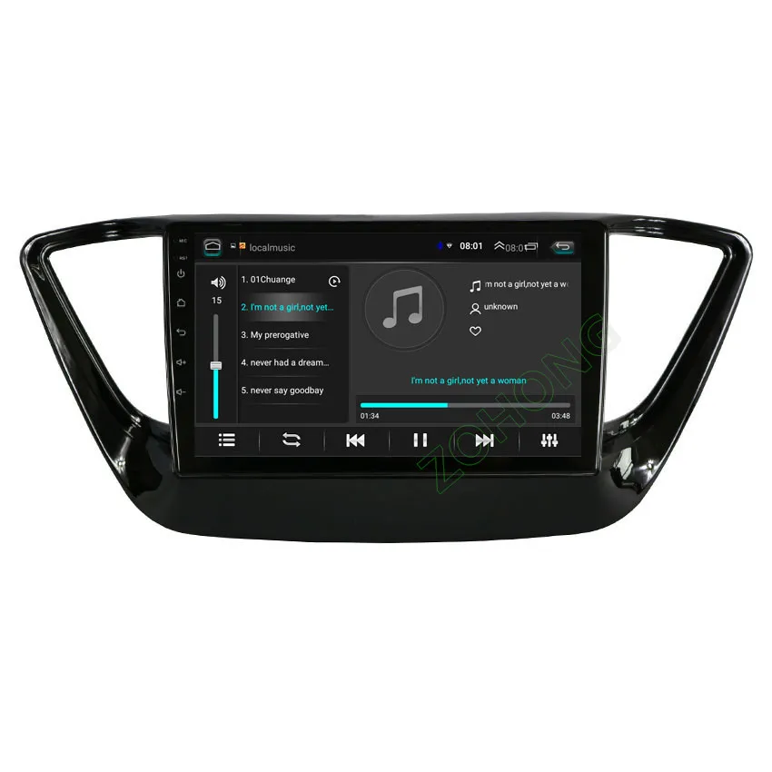 4G DSP 2+ 32Gb 2.5D Android 9,0 Автомобильный мультимедийный dvd-плеер для hyundai Solaris Авторадио автомобильный gps-навигация, радио, стерео