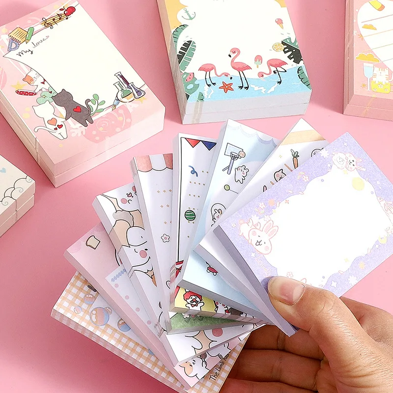 

Color Cartoon Post-it Notes Super Cute Little Animal Tearable and Self-adhesive Times Invincible Kawaii A Variety of Styles