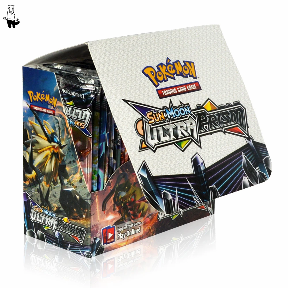 

324Pcs/Box Pokemon Card TCG Sun And Moon Ultra Prism 36 Pack Booster Box Collect Trading Card Game Kids Toys Card Collect Cards