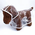 Переносной прозрачный дождевик для домашних питомцев, водостойкая Одежда для собак