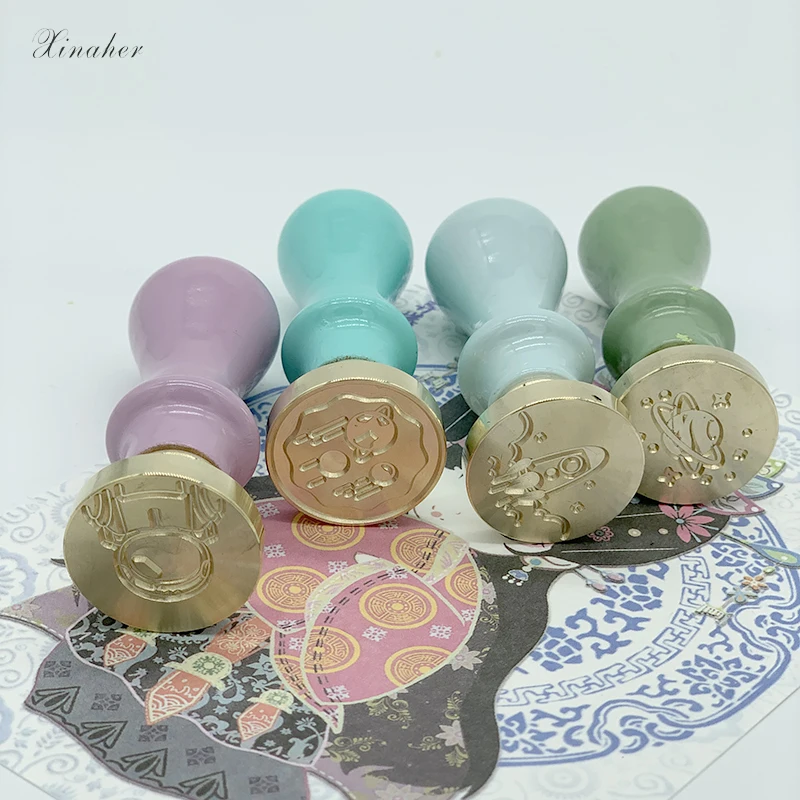 Деревянные воск ручка для штампа латунь герметизирующий материал марки Head