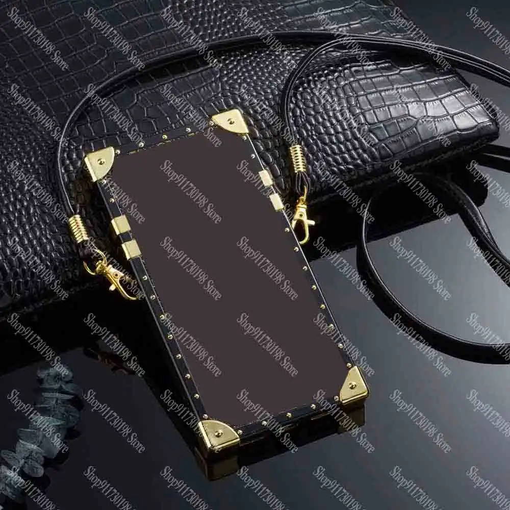 

Fashion Square Phone Case for iPhone 12 Mini 12pro 11 Pro 11pro X Xs Max Xr 8 7 8plus 7plus PU Leather Back Shell TPU Cover