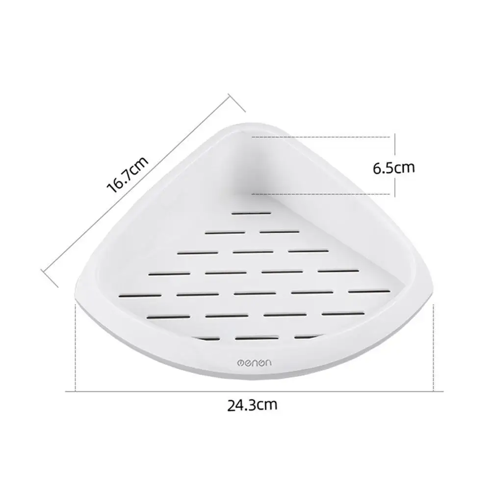 

Bathroom Organizer Shelf Wall Mounted Triangular Corner Shelf Shampoo Cosmetic Rack Kitchen Accessories Storage Shelf Bathr Y9E7