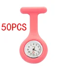 Силиконовые часы для медсестры, 40 #, 50 шт., карманные часы с батарейкой, электронные часы