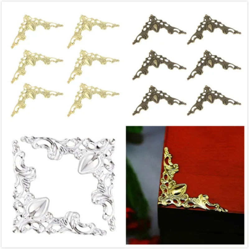 

Book Metal Corner Guard Scrapbook Album Book Scrapbook Corner Guard Crafts12pcs /24pcs