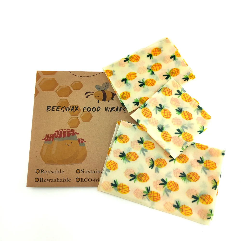

Beeswax Food Wrap Reusable Eco Friendly Food Wrap Organic Natural Plastic Free Sustainable Fruit Storage Pouch